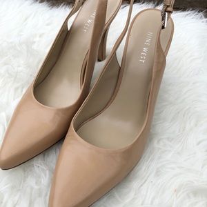 Nine West sling back heels